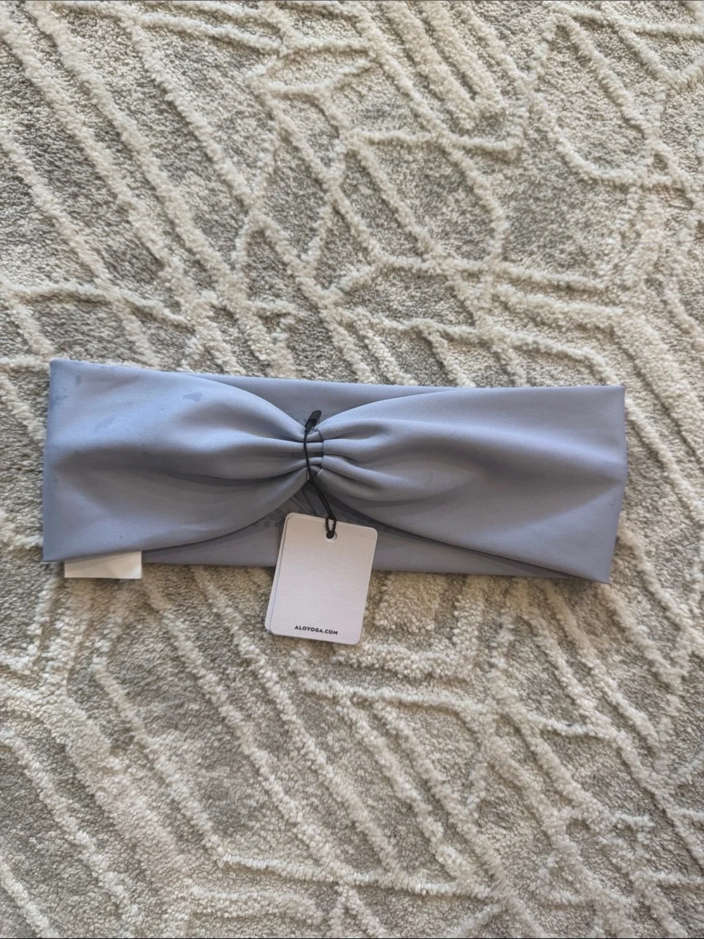 ALO Yoga Dusty Blue Twist Headband